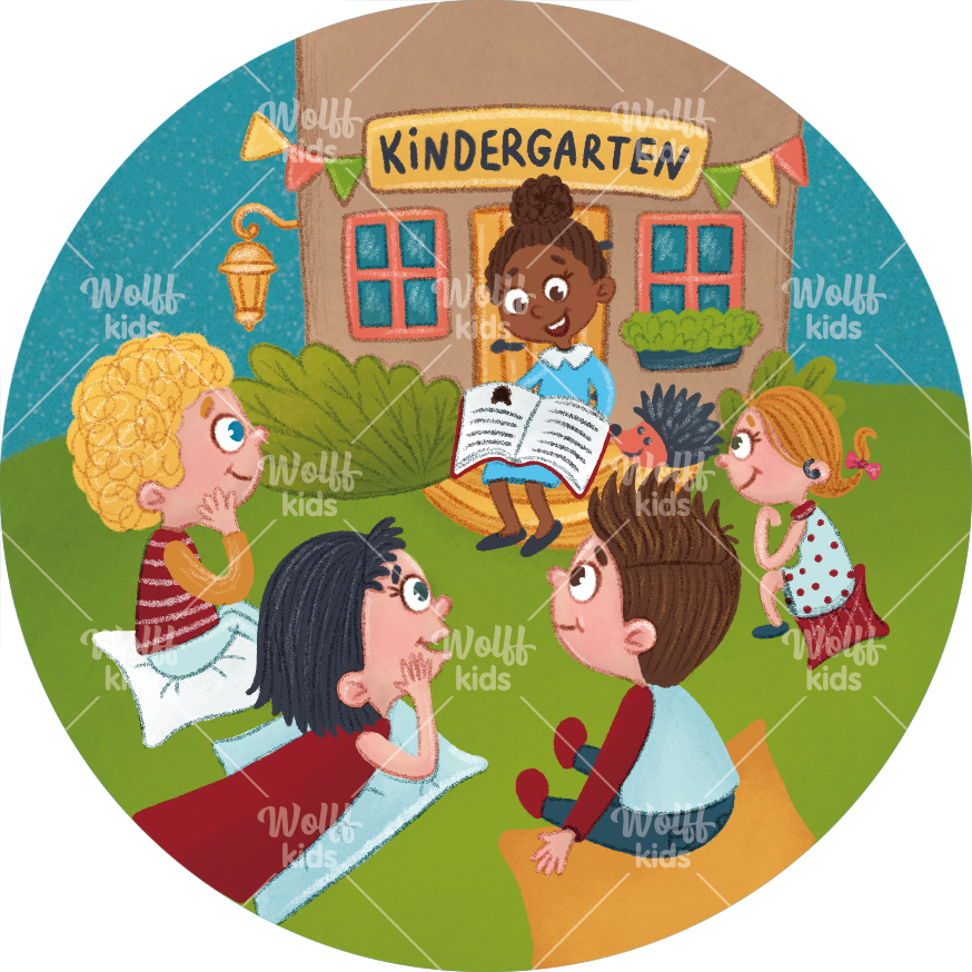 Einzelner Magnet: Kindergarten Lesetag NEU